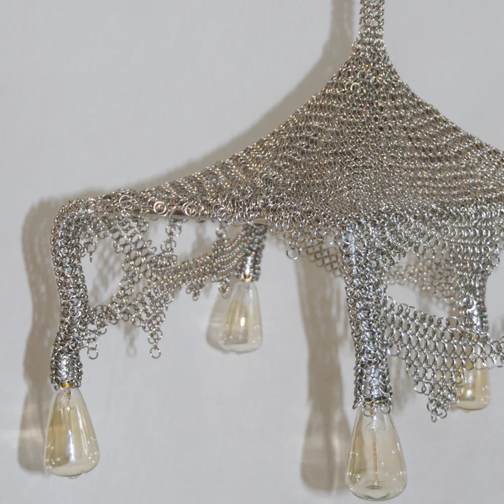 Chainmail Cobweb Chandelier