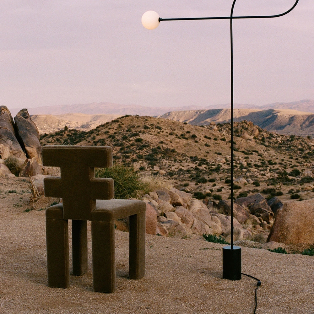 H Chair -  Green Velvet