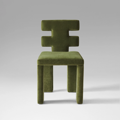 H Chair -  Green Velvet