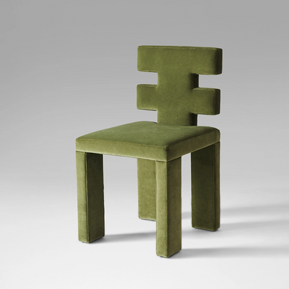 H Chair -  Green Velvet