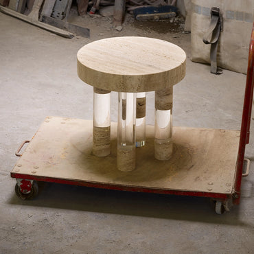 Intersection Side Table Stone