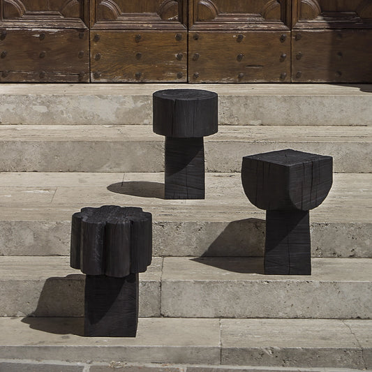 Burnt Black Stool