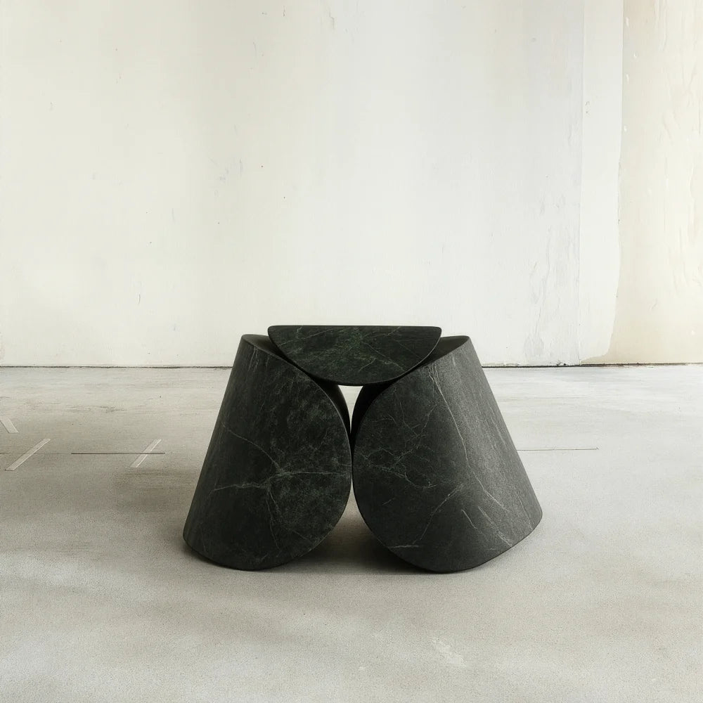 Ascetic Marble Stool