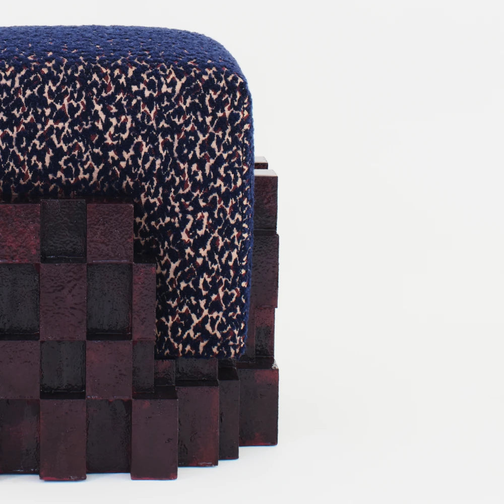Bruto Stool Burgundy