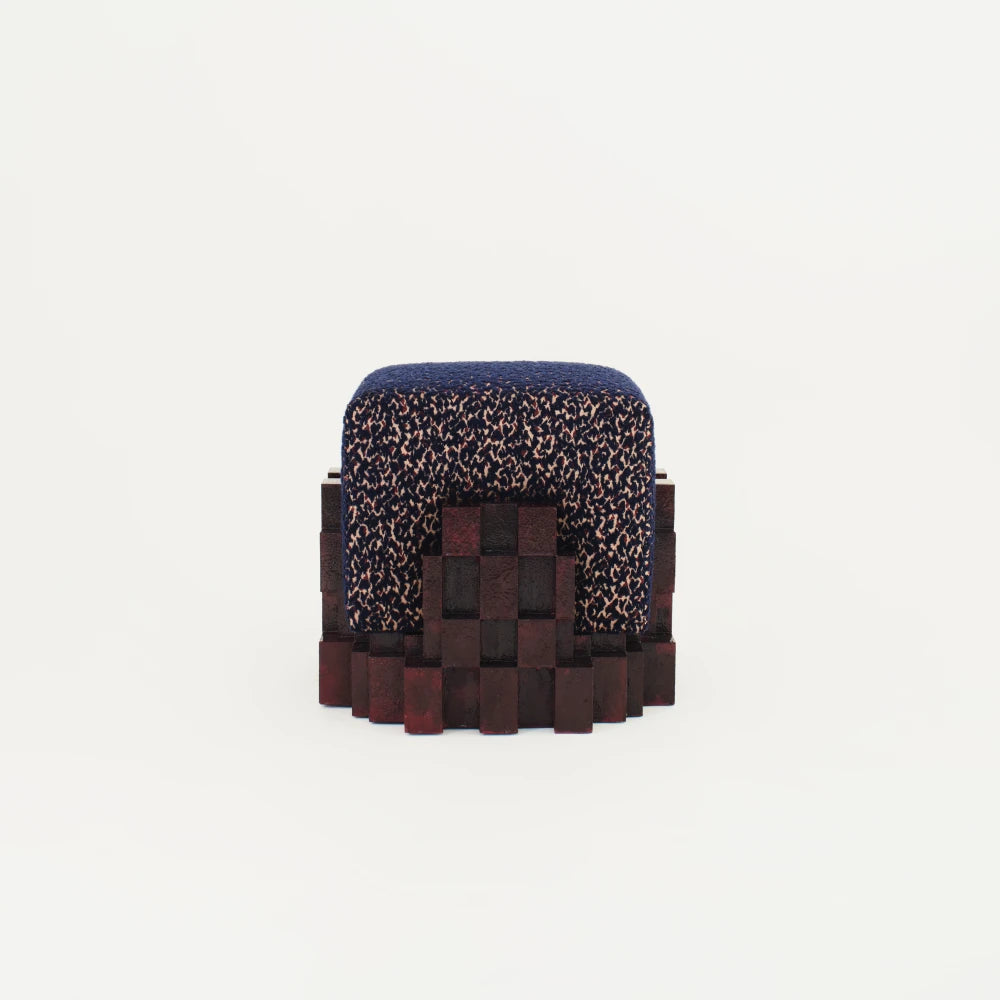 Bruto Stool Burgundy