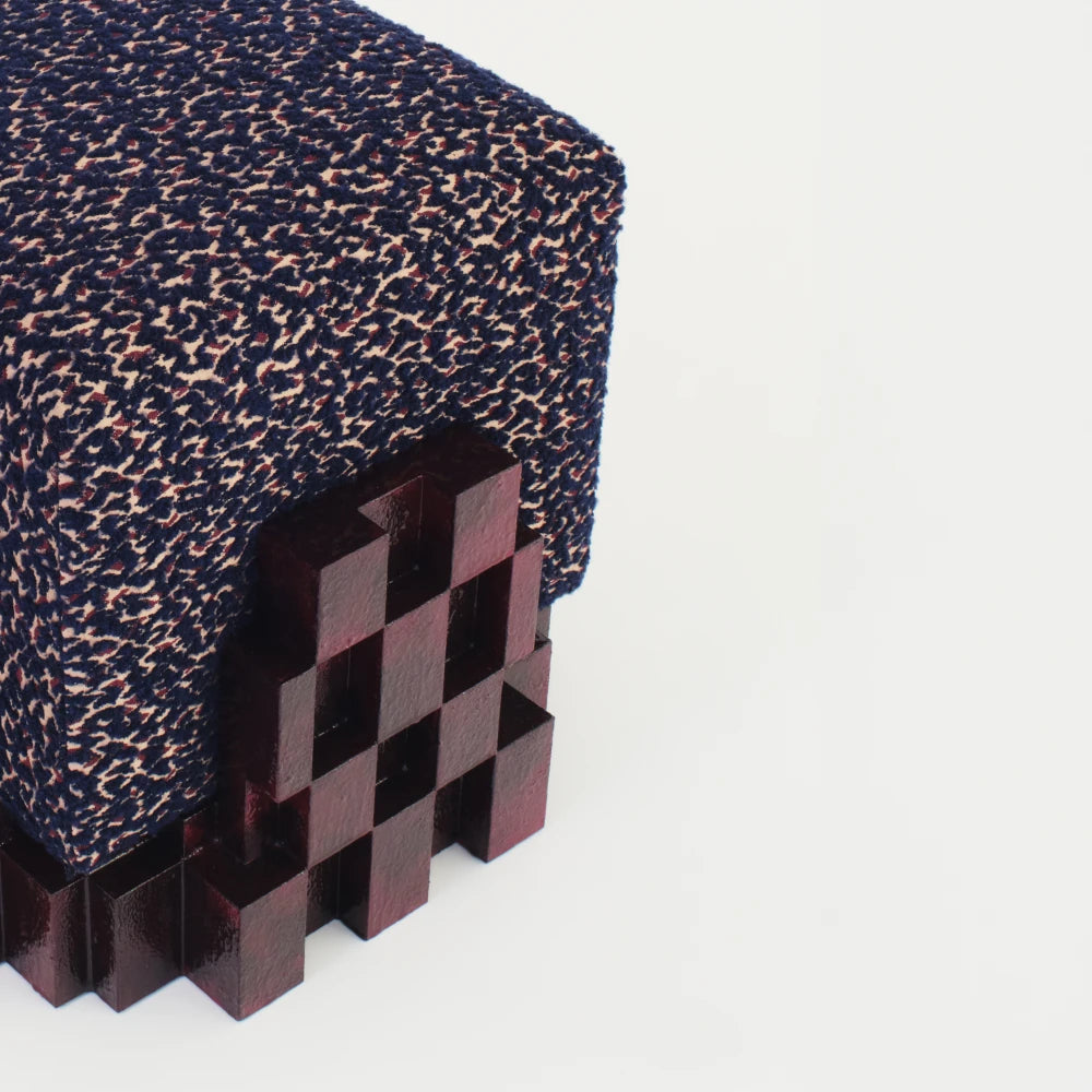 Bruto Stool Burgundy