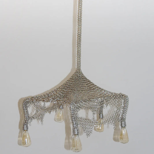 Chainmail Cobweb Chandelier