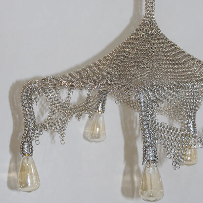 Chainmail Cobweb Chandelier