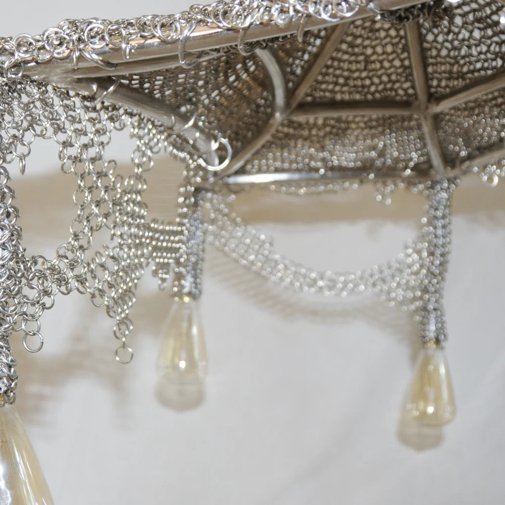 Chainmail Cobweb Chandelier