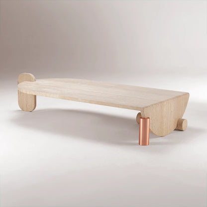 Playing Games Travertine Coffee Table