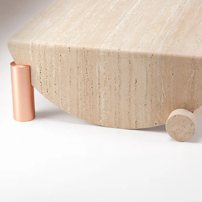 Playing Games Travertine Coffee Table